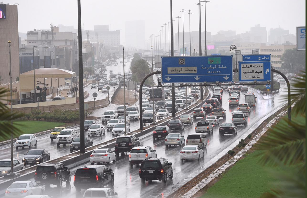 أمطار متوسطة على الرياض
